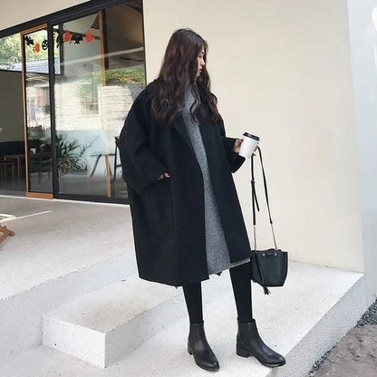 MAURA | Abrigo Trench de Mezcla de Lana Oversize