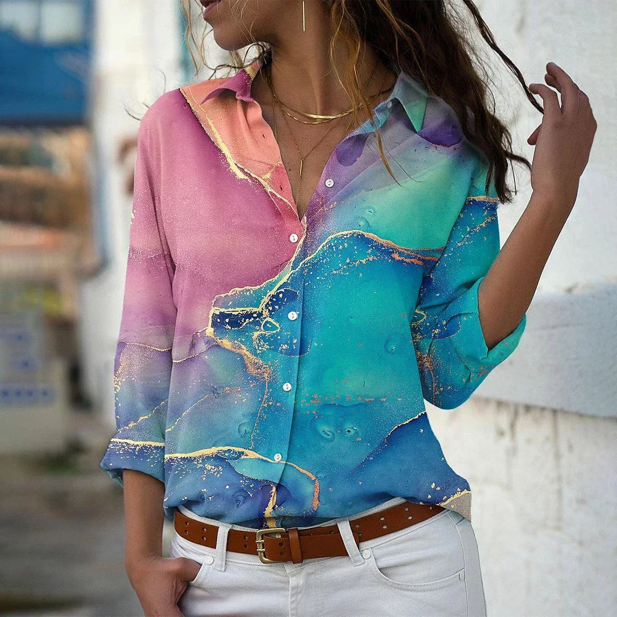 GEERTJE I BLUSA ESTAMPADA A LA MODA