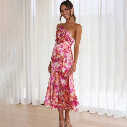 Eliza - Vestido Midi de Un Hombro