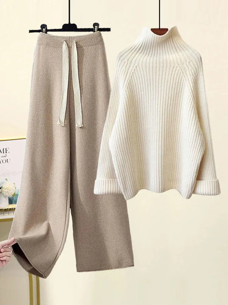 CHERYL - CONJUNTO DE PULÓVER DE PUNTO OTOÑO INVIERNO