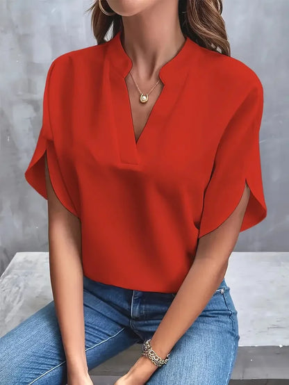 Bettina | Blusa Fluida con Escote en V Estilosa