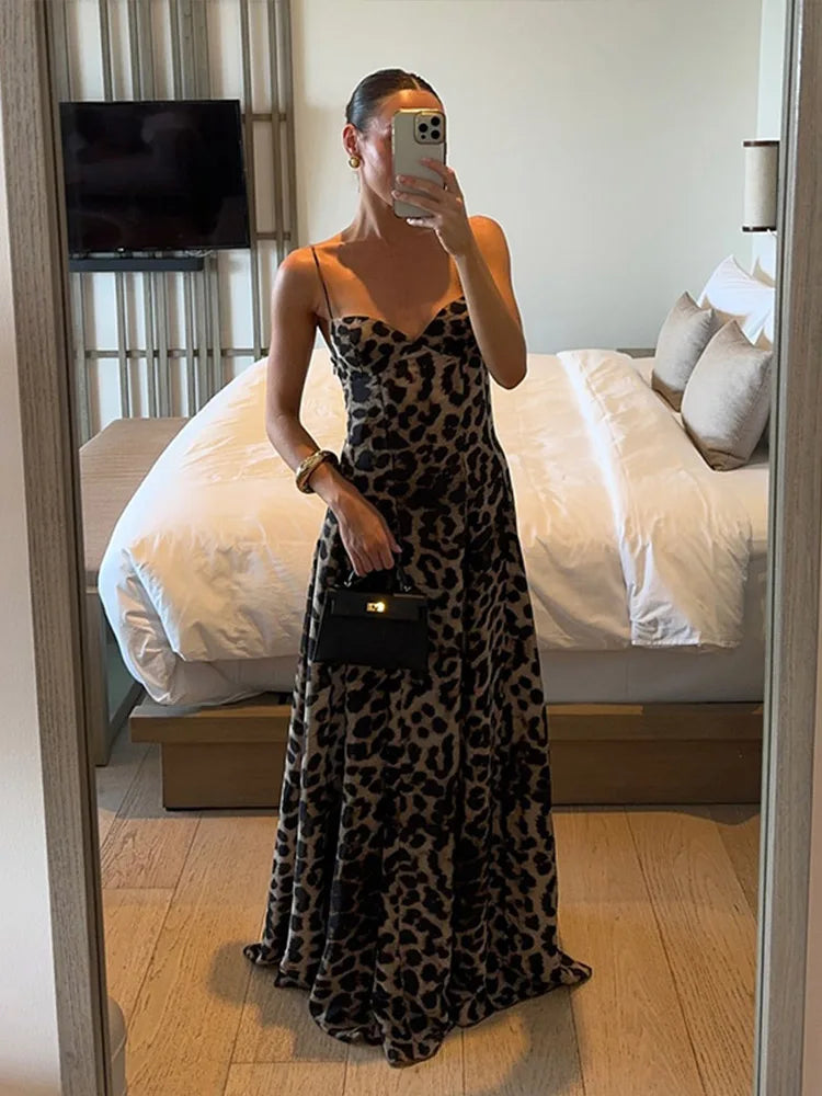 Antonella - Vestido Maxi Leopardo