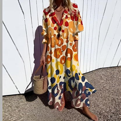 Hannah | Vestido Smock de Botones Florales
