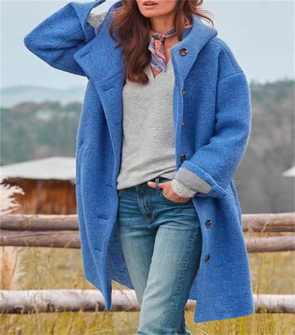 Aria™ - Sofisticada Chaqueta Larga de Lana Cálida