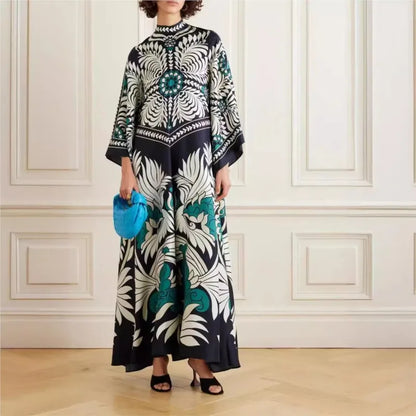 Vestido Maxi Floral Esculpido Elegancia™