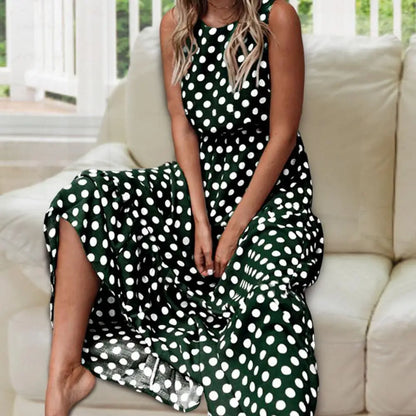 Vestido Maxi de Lunares Capri
