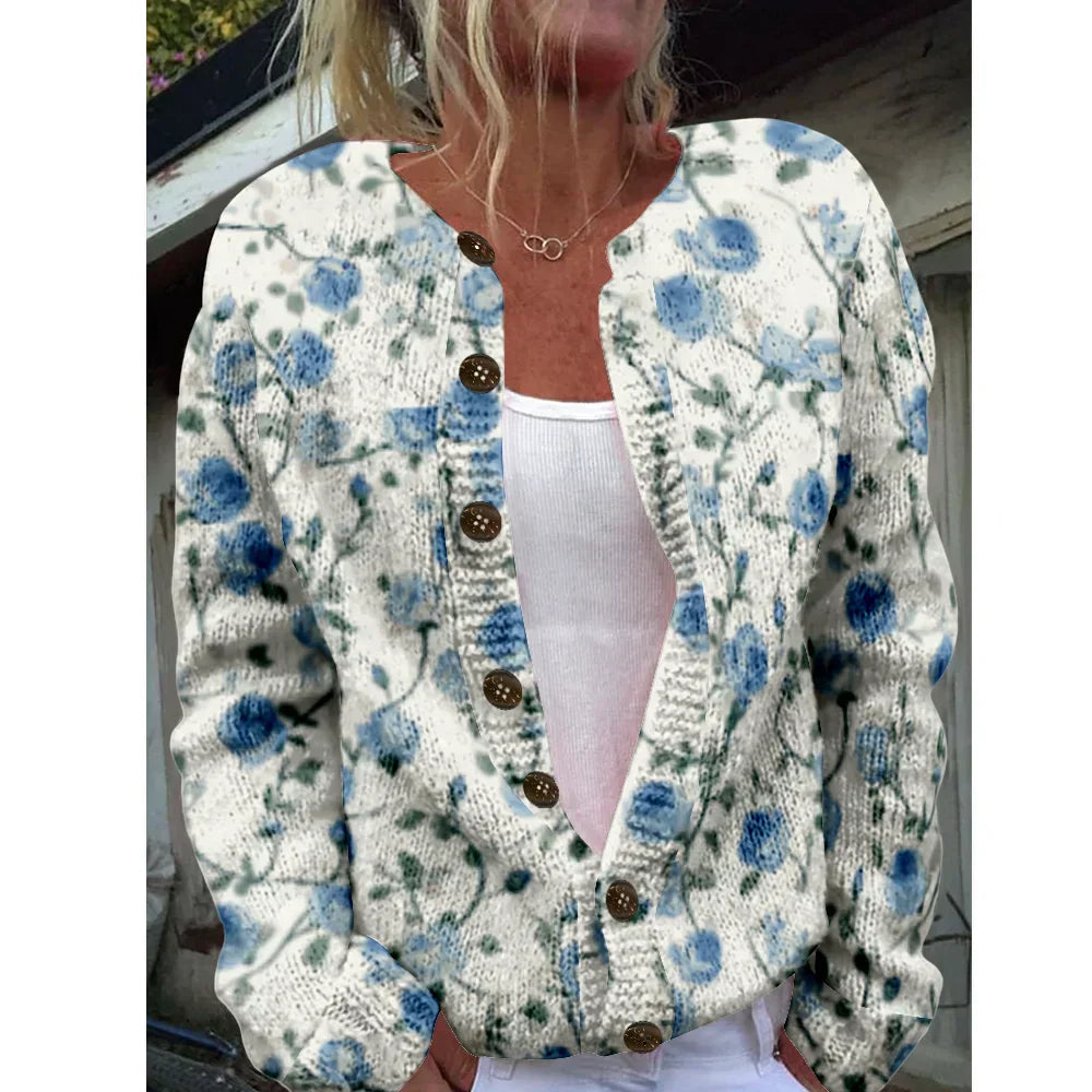 Svenja | Cárdigan chic con estampado