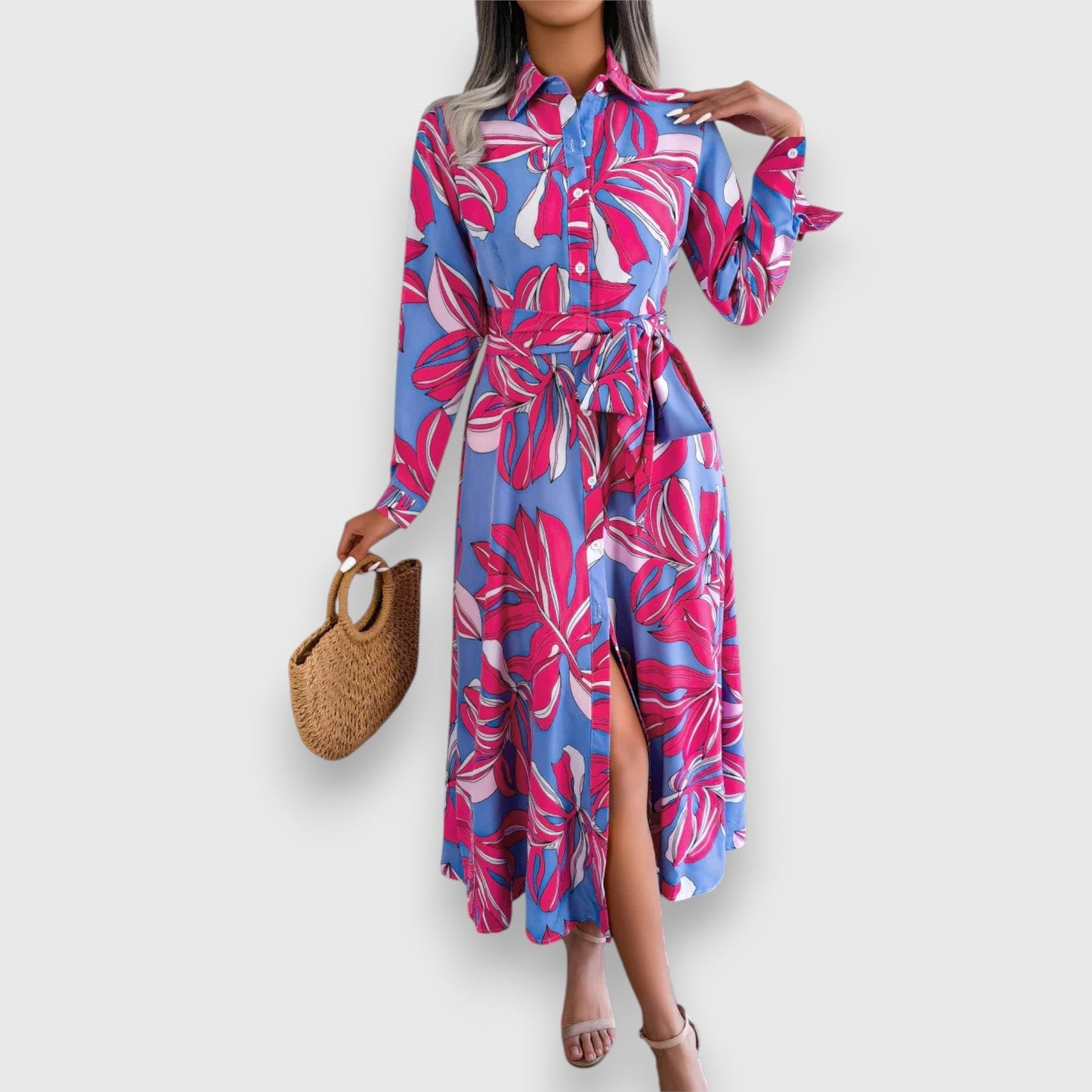 Elora – Vestido Camisero Fluido