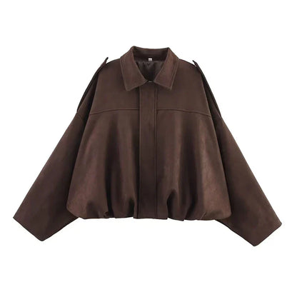 Chaqueta Diana – Bomber Oversize Verde Oliva