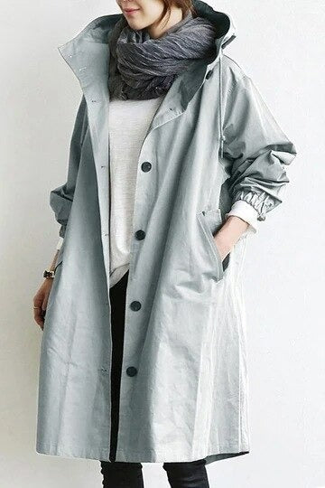 Aubrey™ – Elegante Abrigo Trench Impermeable