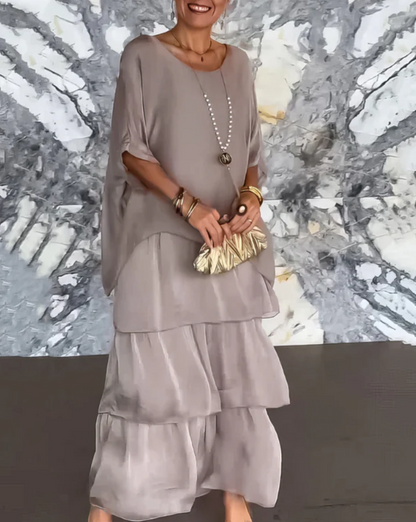 NOA – VESTIDO MAXI ELEGANTE CON CUBRIMIENTO DEL VIENTRE