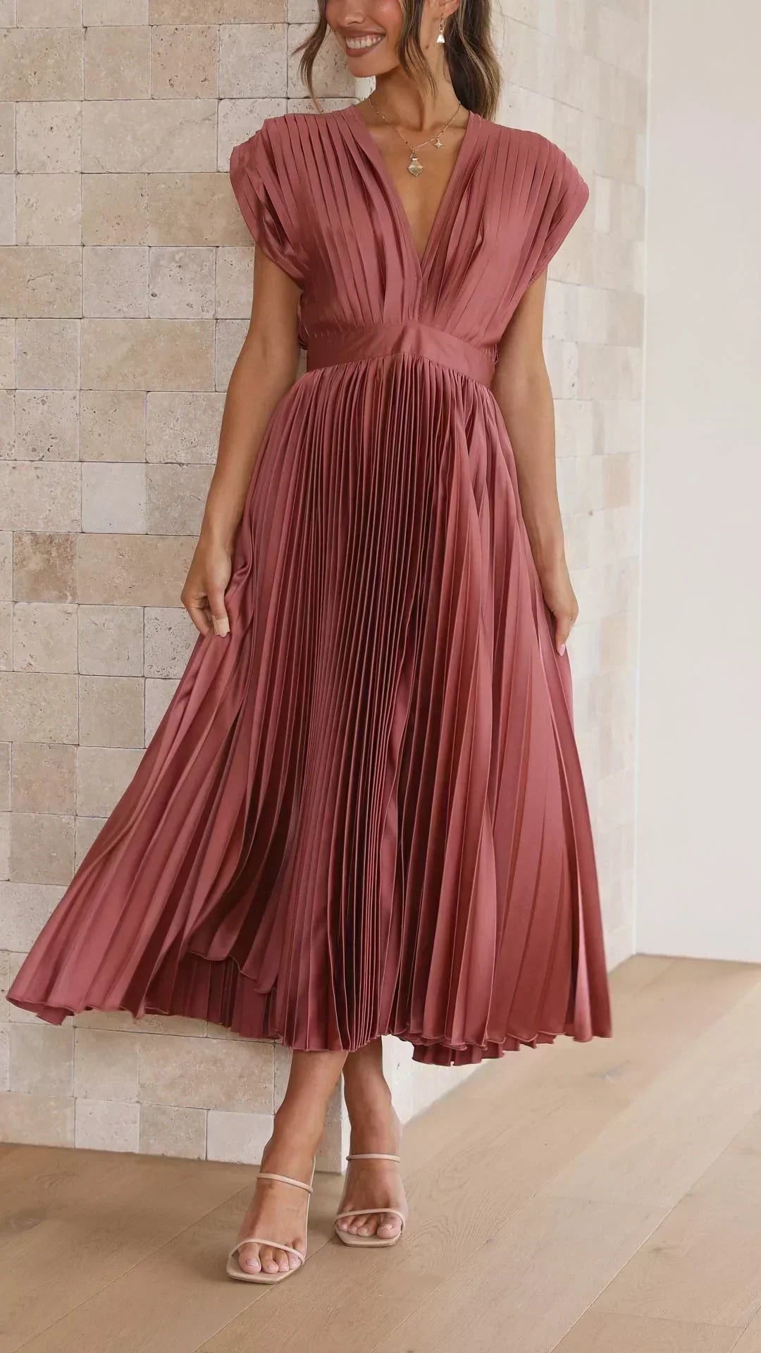 Alexis - Vestido Plisado Elegante