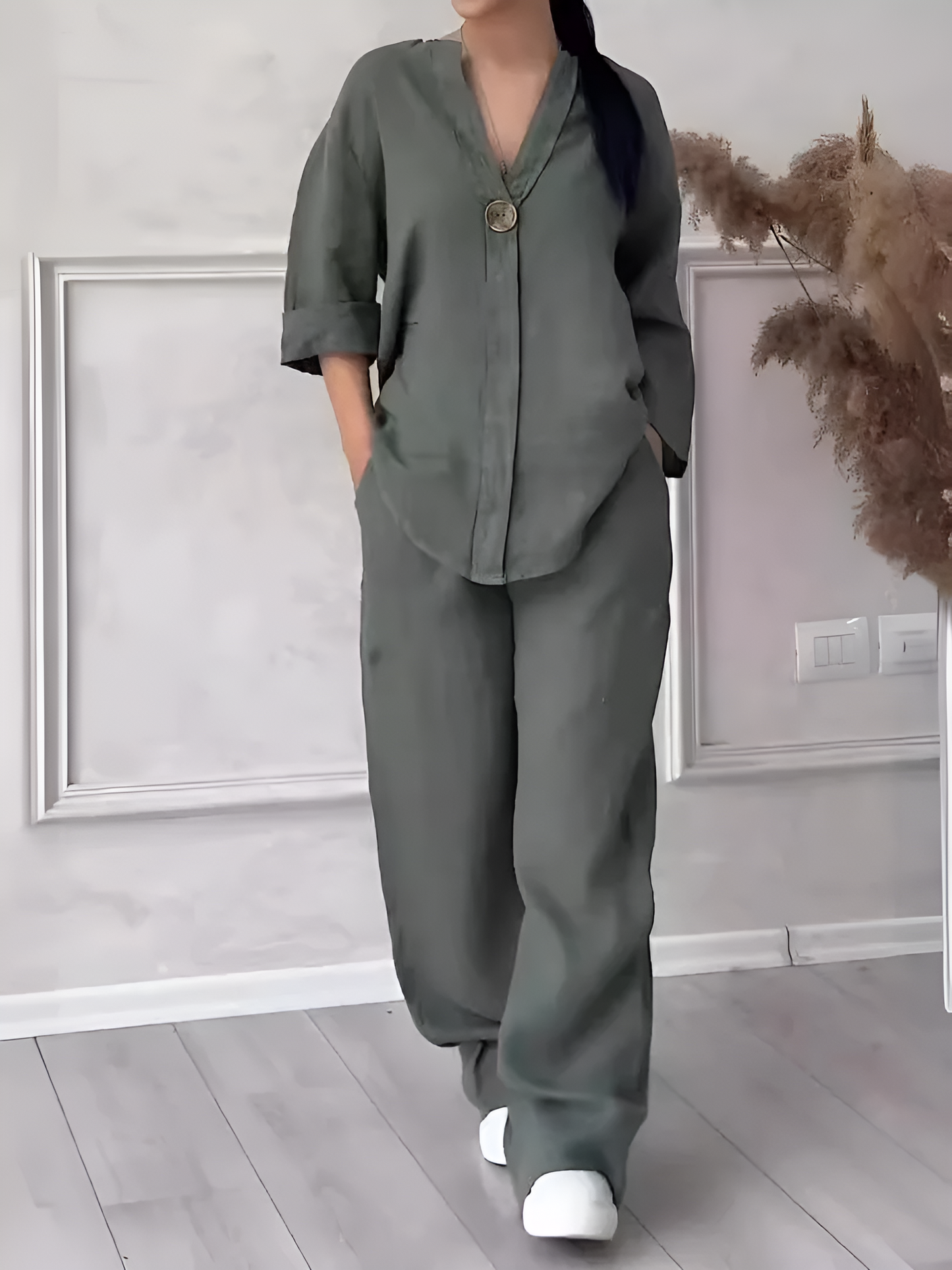 Maria | Conjunto de Lino No Estructurado