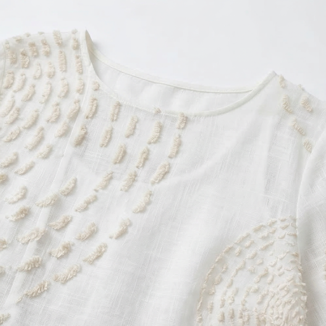 Vestido casual bordado para mujeres.