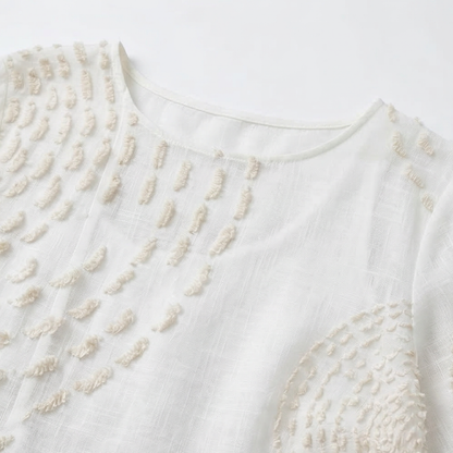 Vestido casual bordado para mujeres.