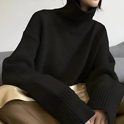 Lisette | Suéter de cuello alto en cashmere