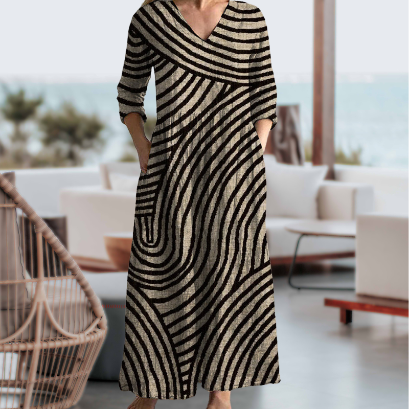 Kaida – Vestido a Rayas Vintage