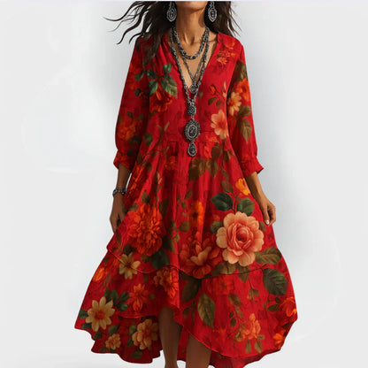 Soraya™ – Vestido Boho Fresco con un Corte que Favorece el Cuerpo