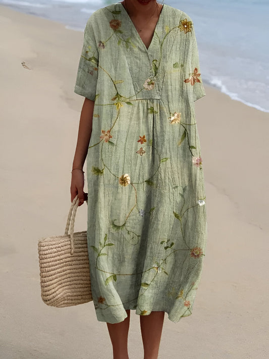 Lillian™ | Vestido Impreso Brisa de Verano