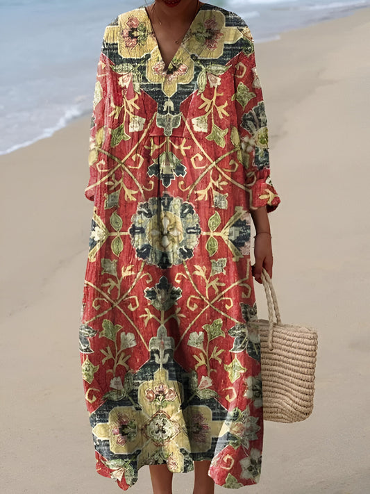 Charelle™ | Vestido Impreso Brisa de Verano