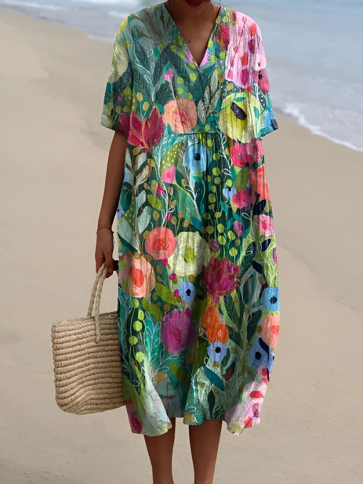 Arelle™ | Vestido Impreso Brisa de Verano