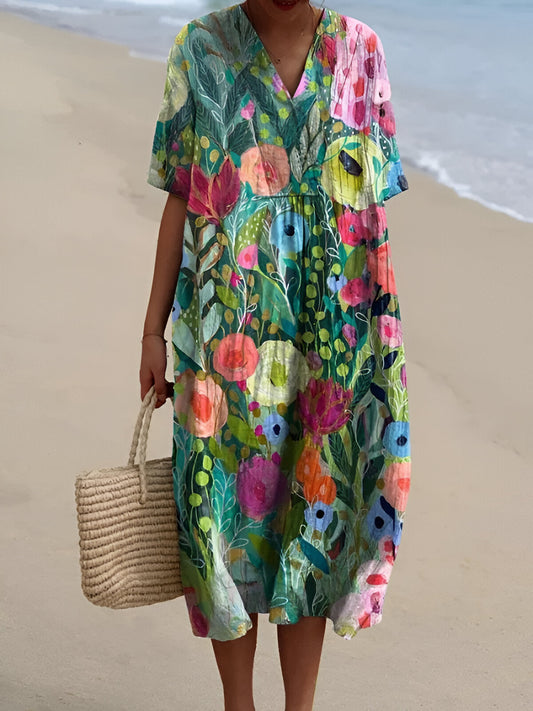Arelle™ | Vestido Impreso Brisa de Verano