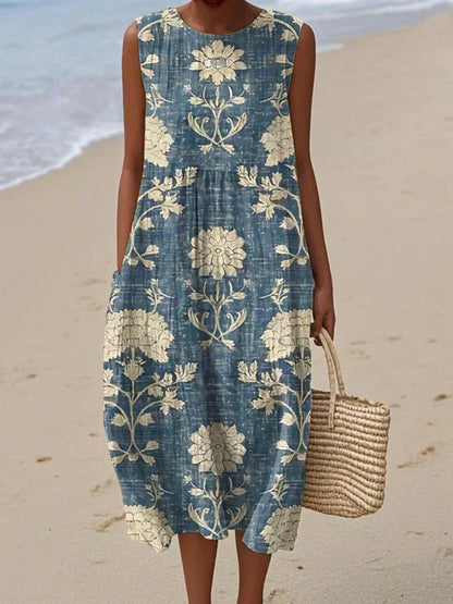 SAVANNAH – VESTIDO SIN MANGAS DE PATCHWORK BOHO