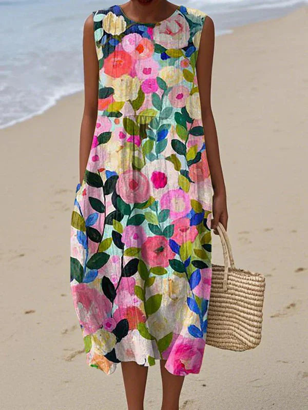 SAVANNAH – VESTIDO SIN MANGAS DE PATCHWORK BOHO