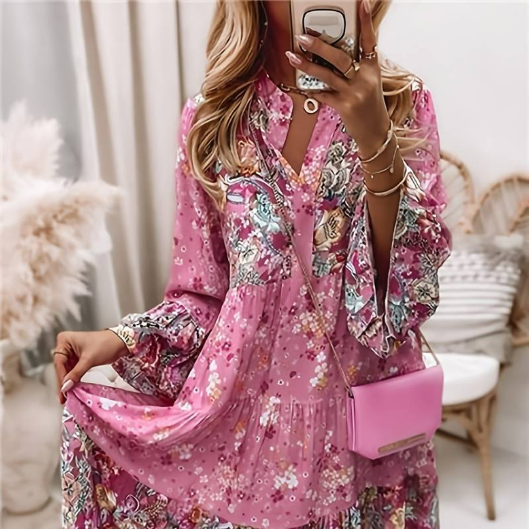Danika | Vestido Boho Impreso