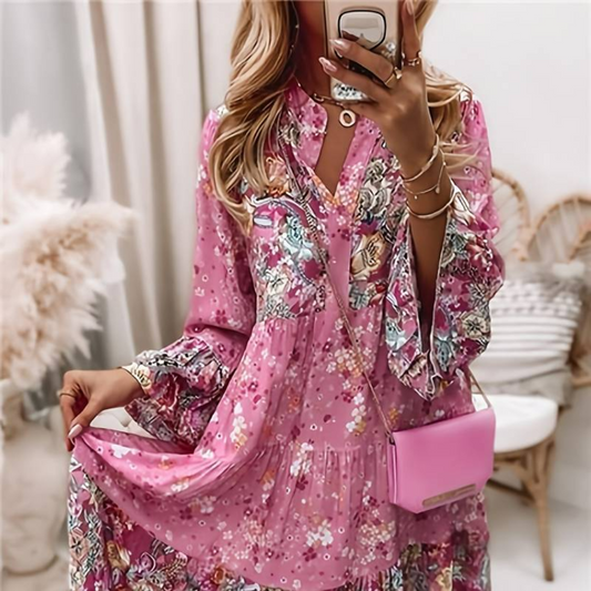 Danika | Vestido Boho Impreso
