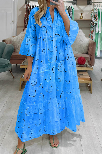 FIORELLA – VESTIDO MAXI DE ENCAJE