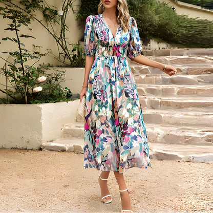Isolde | Vestido Midi con Escote en V