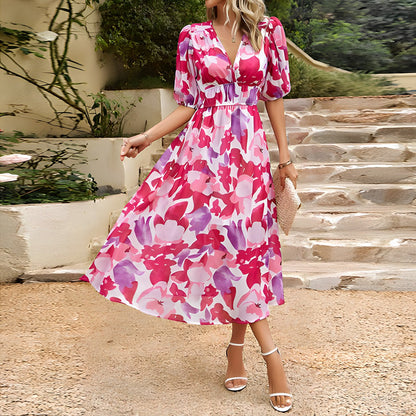Harper - Vestido Midi con Escote en V