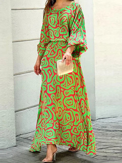 LILA – CONJUNTO DE O-NECK TENDENCIA OTOÑAL PARA UN ESTILO SIN ESFUERZO