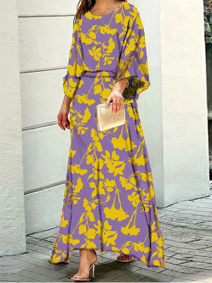 LILA – CONJUNTO DE O-NECK TENDENCIA OTOÑAL PARA UN ESTILO SIN ESFUERZO