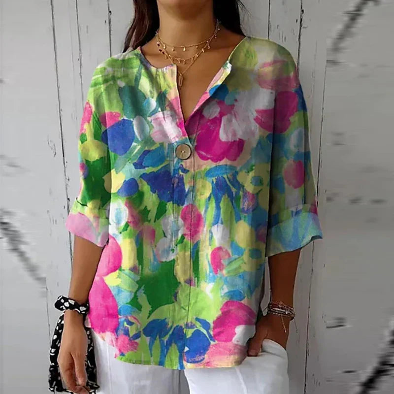 Luna - Blusa con Encanto Floral