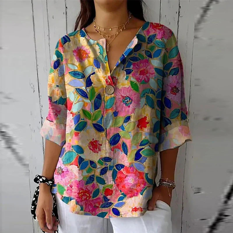 Luna - Blusa con Encanto Floral