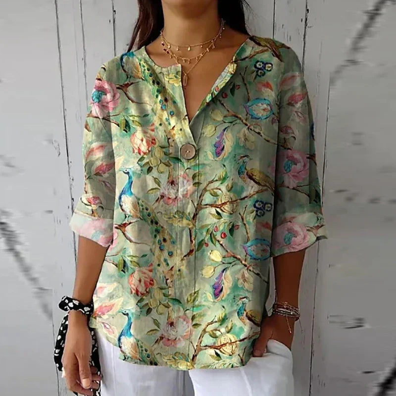 Luna - Blusa con Encanto Floral