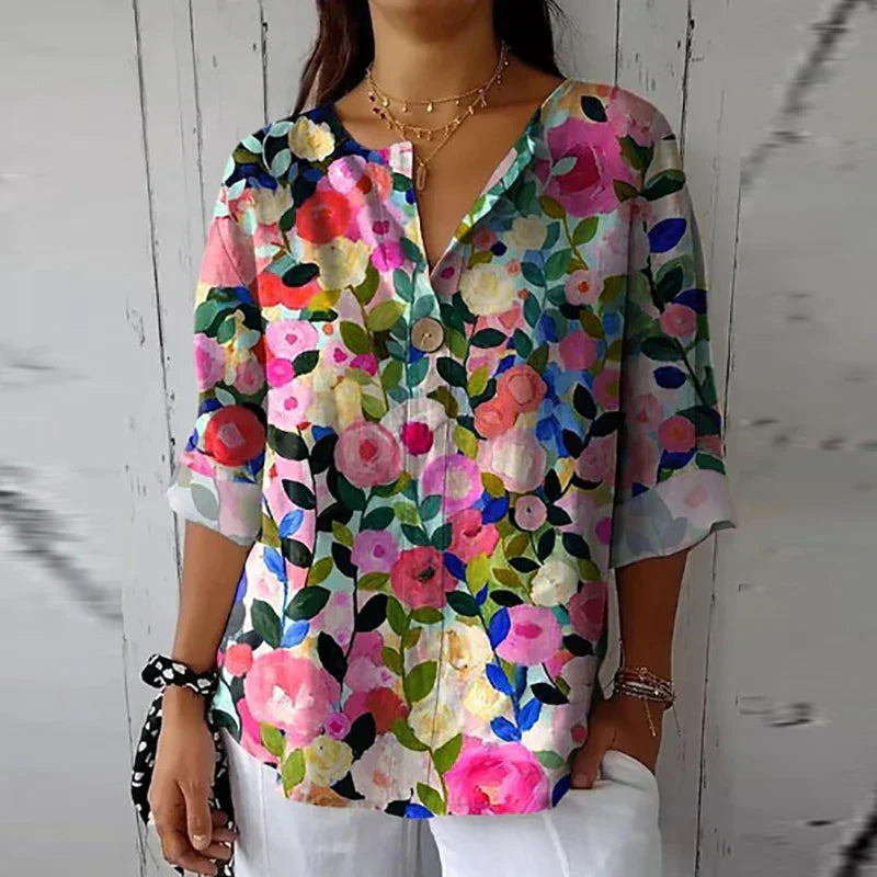 Luna - Blusa con Encanto Floral