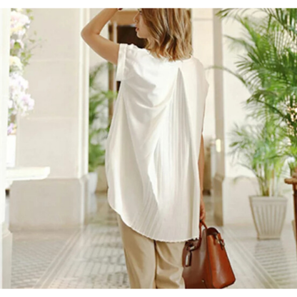 ESTRID - CAMISETA DE PATCHWORK CON MANGAS CORTAS Y ESTILO