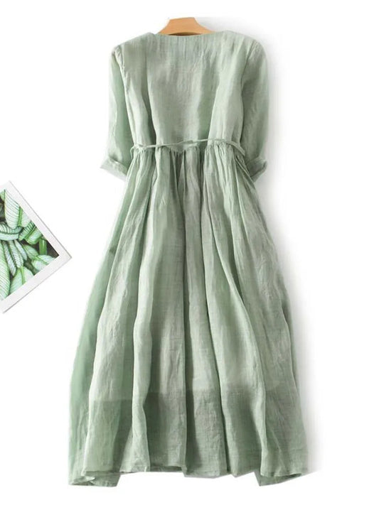 Vestido de Mujer de Estilo Vintage - Comodidad y Versatilidad para el Verano