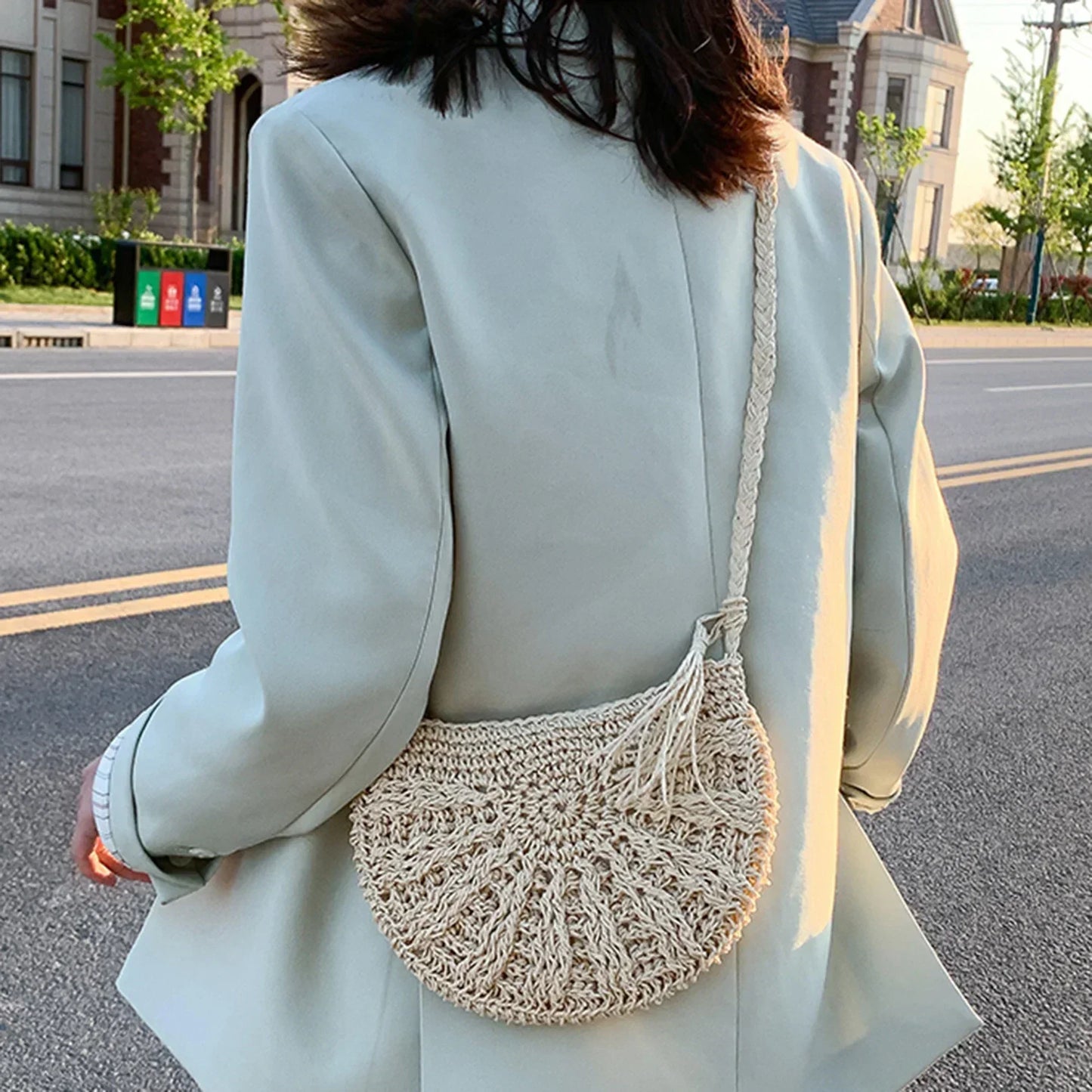 Eirinora | Bolsa de Hombro de Ganchillo en Estilo Bohemio