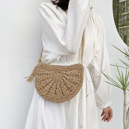 Eirinora | Bolsa de Hombro de Ganchillo en Estilo Bohemio