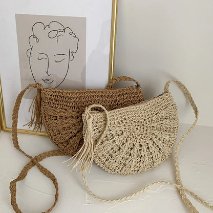 Eirinora | Bolsa de Hombro de Ganchillo en Estilo Bohemio