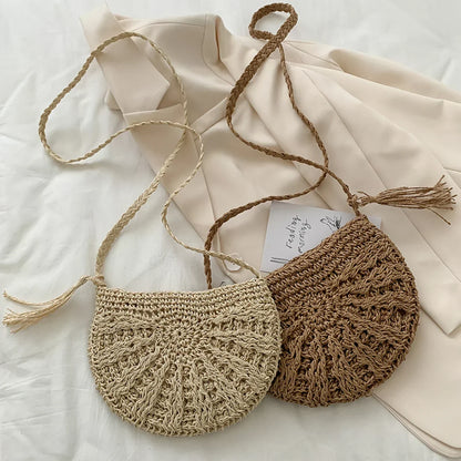 Eirinora | Bolsa de Hombro de Ganchillo en Estilo Bohemio