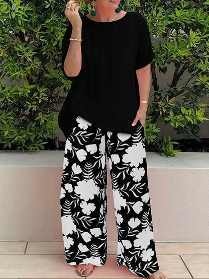 Bonnie - Conjunto floral elegante para estilo y confort