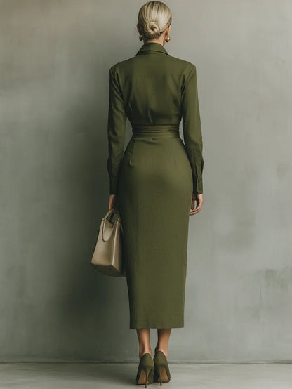 Tamariel | Vestido Camisero con Silueta Envolvente