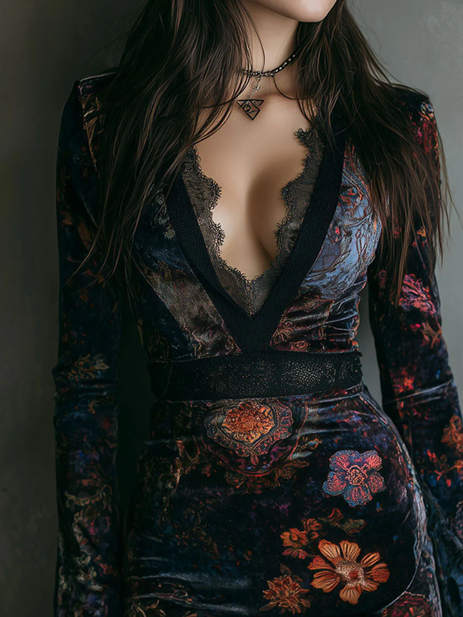Berta | Mini floral vestido