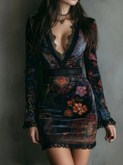 Berta | Mini floral vestido