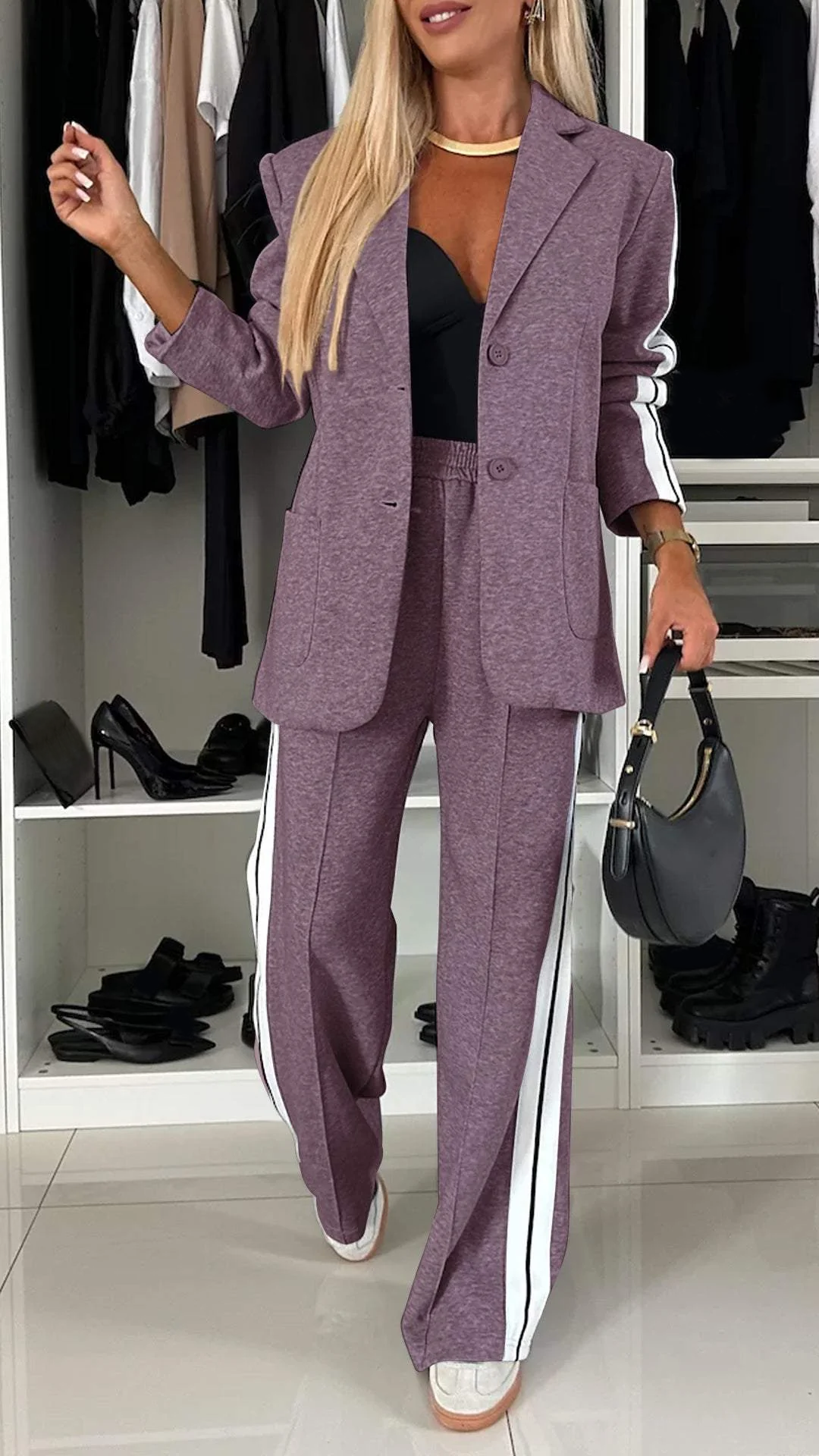 BRIELLE – CONJUNTO DE BLAZER Y JOGGER DEPORTIVO LUXE